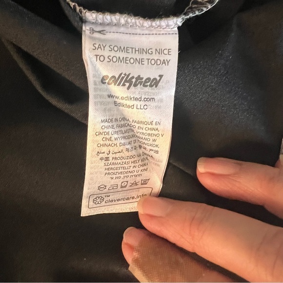 NWOT Edikted Feona gathered metallic bodysuit SZ M - Picture 6 of 7